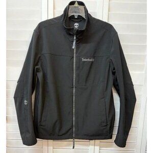 Timberland Mens Black Softshell Jacket M Full-Zip Stretch Polyester Outdoor Wear